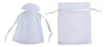 500 Sacos Organza Tule Presente Lembrancinha 9x12 Cor Branco