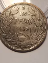 Monedas Chilenas De Plata   De  Peso 