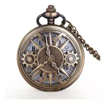 Collar Reloj Diseño Steampunk De Colección