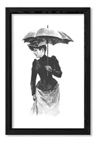 Cuadros Decorativos 20x30 Chato Negro French Lady