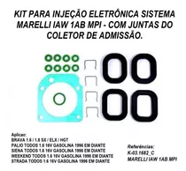 Kit Injeção Eletrônica Iaw 1ab Mpi Brava 1.6 1.8 Sx Elx Hgt