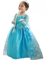 Vestido Disfraz Frozen Elsa Regalo Cumpleaños