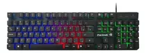 Teclado Gamer Fortrek Blackfire Qwerty Português Brasil Cor Preto Com Luz Rgb