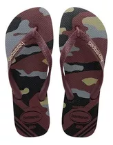 Ojotas Havaianas Top Camu Hombre Originales Vino