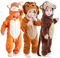 Pijamas Animalitos Bebé - Enteritos Kigurumi Importados