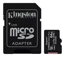 Memoria Micro Sd Kingston De 64gb + Adaptador Sd