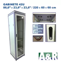 Gabinete De Piso 42u (86,6x 23,6x 23,6) Aguamarina-violeta