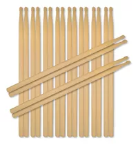 Baqueta Palillos De Bateria Pack X10 Pares 5a 5b