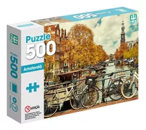 Jogo Quebra Cabeça Amsterdã Puzzle Paisagem Holanda 500peças