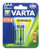 Pilas Bateria Recargable Varta Triple Aaa Listas Para Usar