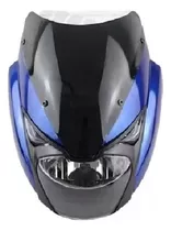 Faro Pulsar180 Delantero Con Mascara Azul Para Moto 