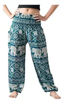 B Bangkok Pants - Pantalones Holgados De Estilo Bohemio Par