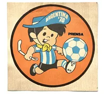 Sticker Calco Papel Del Mundial '78 Para Prensa Original