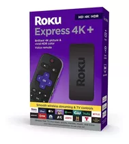 Roku 4k Express 4k+ 3941 De Voz 4k Negro Con 1gb De Memoria Ram