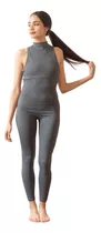 Catsuit Largo Mono Elastizado Modal Mercurio Gris Fly