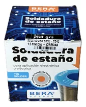 Rollo De Estaño 1.5 Mm De Diametro 52/48 250 Gr Marca Bera