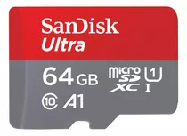 Sandisk Ultra 64gb Cartão De Memória Micro 120mbs