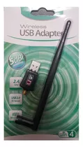 Adaptador Usb Wifi Inalámbrico 300mbps Antena De 5dbi  Jwk