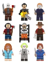 Set 9 Figuras Cine De Terror Bloques Películas De Horror