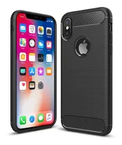 Funda Tpu Fibra De Carbono Compatible Con iPhone X / Xs