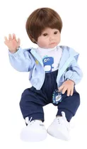 Boneca Bebê Reborn Shiny Toys Laura Baby Adam 000922