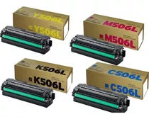 4x Cartucho Toner P/ Samsung K506 C506 M506 Y506 Clx6260 680