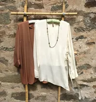 Camisa Blusa Gasa Blanca - Zara / Talle M