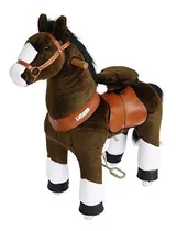 Pony Cycle Riding Chocolate Brown Con White Hoof Med Horse