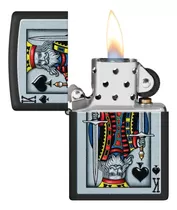 Encendedor Zippo Original Diseño Rey De Espadas 