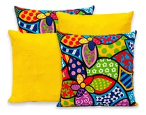 Kit Almofadas Decorativas Romero Britto 45 X 45 Com Refil #1