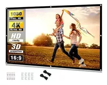 Pantalla Proyector 84puLG.(190x112cm) Proyeccion Hd, 4k 16:9