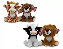 Peluche Animales Sentados Ojos Brillosos 25cm Phi Phi Toys