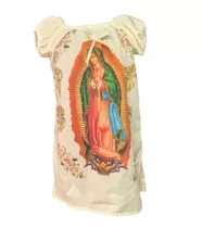 Vestido Tipo Batita De La Virgen De Guadalupe Para Niña