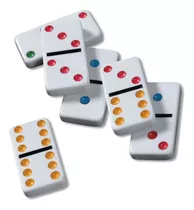 Juego De Mesa Domino Doble 6 Lata 28 Fichas Color - Bisonte