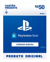 Gift Card Playstation Store 50 Reais Psn Plus Ps4 Ps5 + 100%