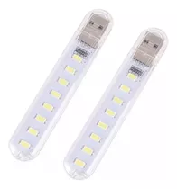 Lampara Led Usb 8 Led 200 Lumens 500 Mah Pack 2 Und