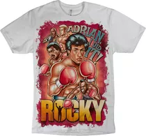 Rocky Balboa Adrian   Retro   Remera  Hombre / Mujer 