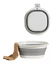 Balde Palangana Latón Plegable Multiuso 6lts Baño Cocina 