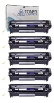 Kit 5 Toner 12a 2612a Para Impressora 1022 3015 3030 3050 2k