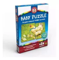 Quebra Cabeças Baby Puzzle Fazenda 3 Puzzles - Grow