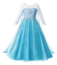 Vestido Fantasia Frozen 1 Perfeito Princesa Elsa Rainha Gelo