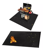 Alfombra Ignífuga Para Chimenea, Antideslizante 127×91cm 