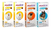 Combo Bravecto (2) 2 A 4,5kg + (1) 4,5 A 10kg + (1)20 A 40kg