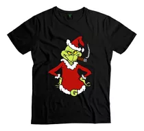 Polera Grinch Diseños Navideños Algodón Hombre Mujer Navidad
