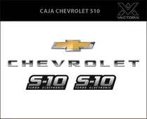 Calcos Chevrolet Portón S10 + Laterales Caja