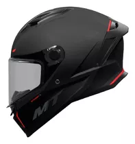 Casco Moto Integral Mt Stinger 2 Solid A1 Negro Mate