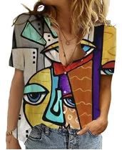 Camisa Dama Rocco Picasso 32b-003  - Talles Del S Al 3xl