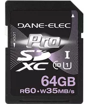 Cartão Sdxc 64gb Dane-elec Pro Classe 10