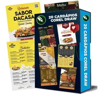 Pack 20 Cardápios Corel Draw X4 Cdr