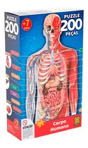 Puzzle 200 Peças Corpo Humano Grow